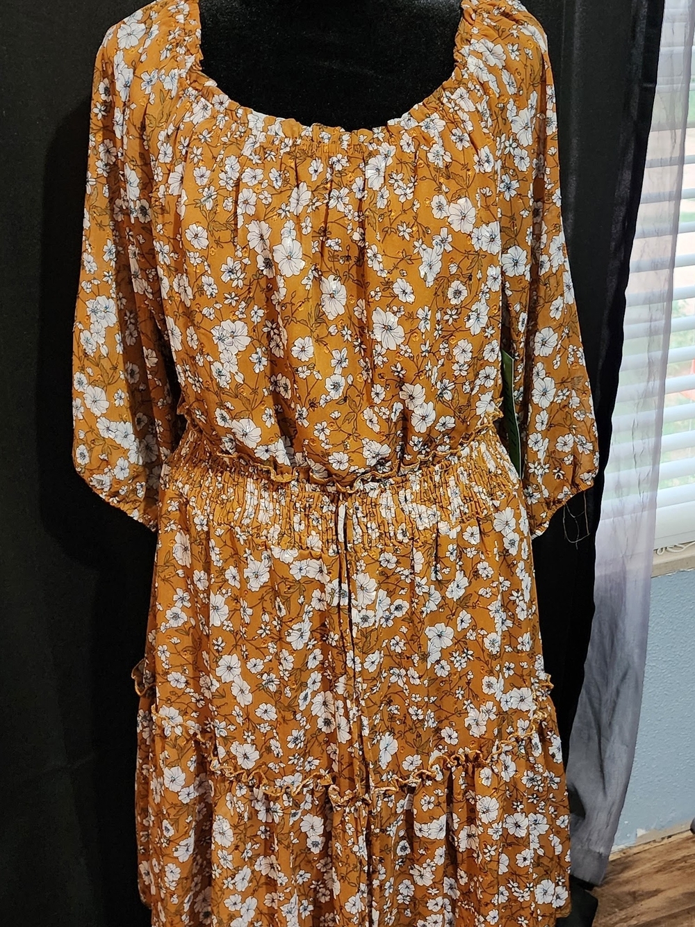 Ryan Michelle Floral Dress Petite L NWT